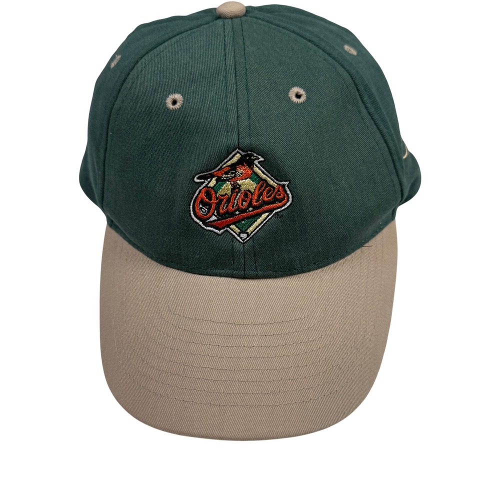 Baltimore Orioles Hat Pro Specialties Group Green Tan Adjustable Baseball Cap